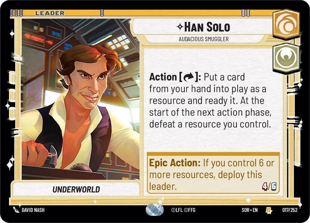Han Solo - Audacious Smuggler — Spark of Rebellion — Star Wars: Unlimited