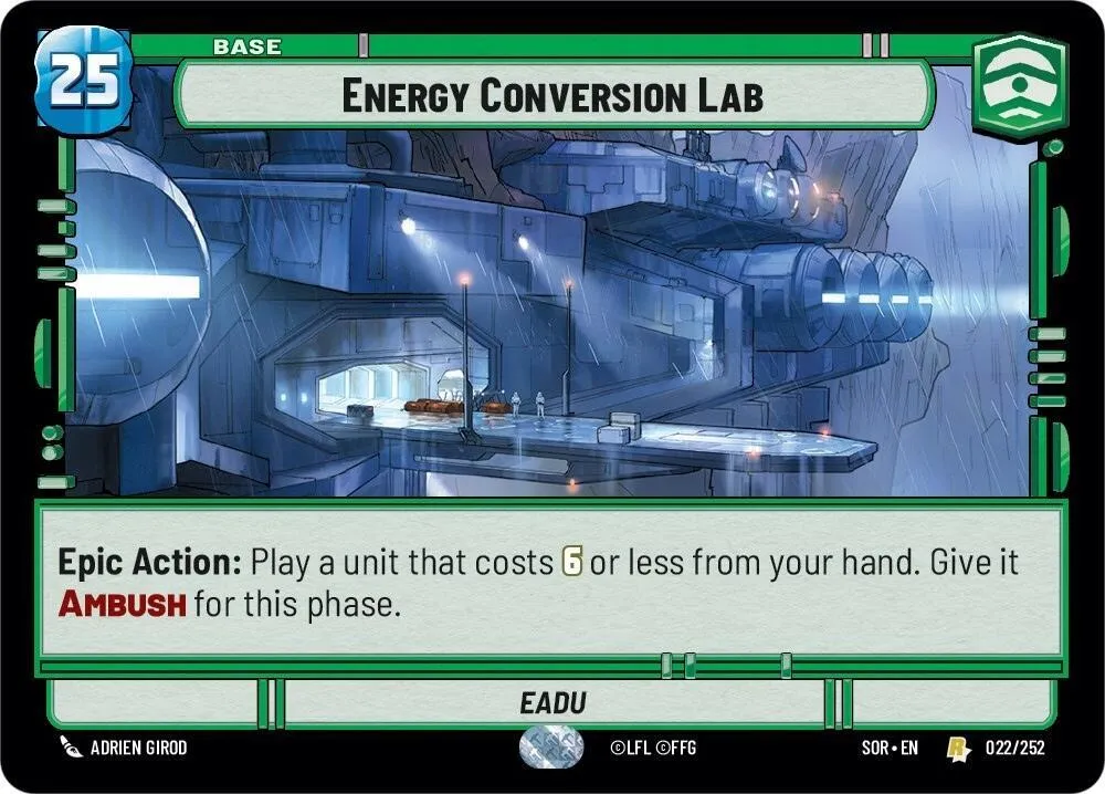 Energy Conversion Lab — Spark of Rebellion — Star Wars: Unlimited