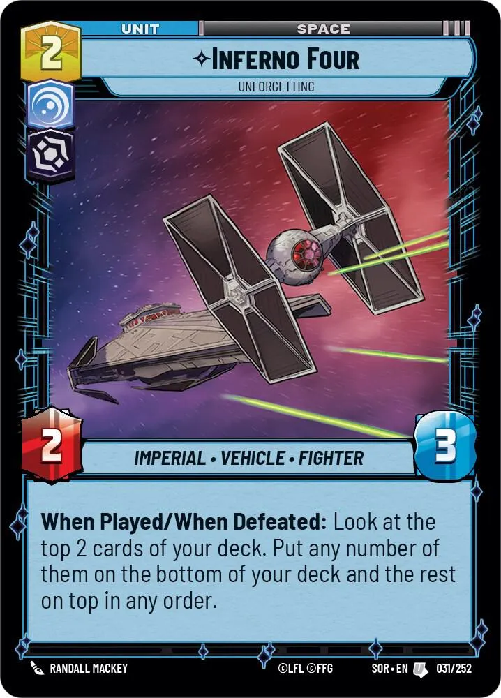 Inferno Four - Unforgetting — Spark of Rebellion — Star Wars: Unlimited