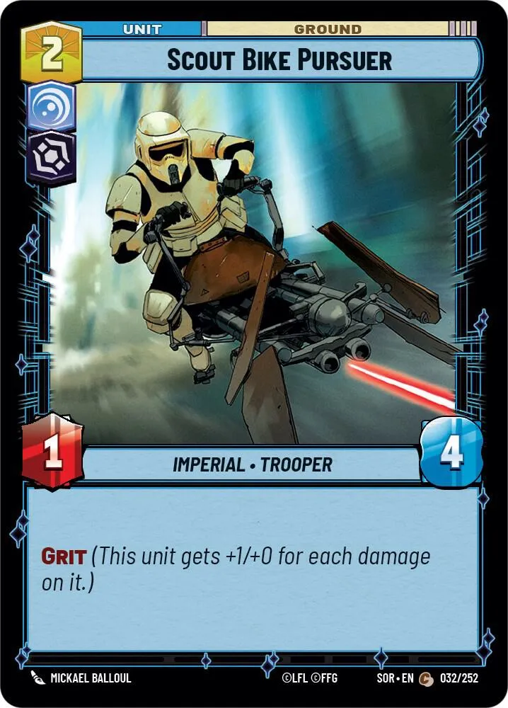Poursuivant en Motojet — Spark of Rebellion — Star Wars: Unlimited