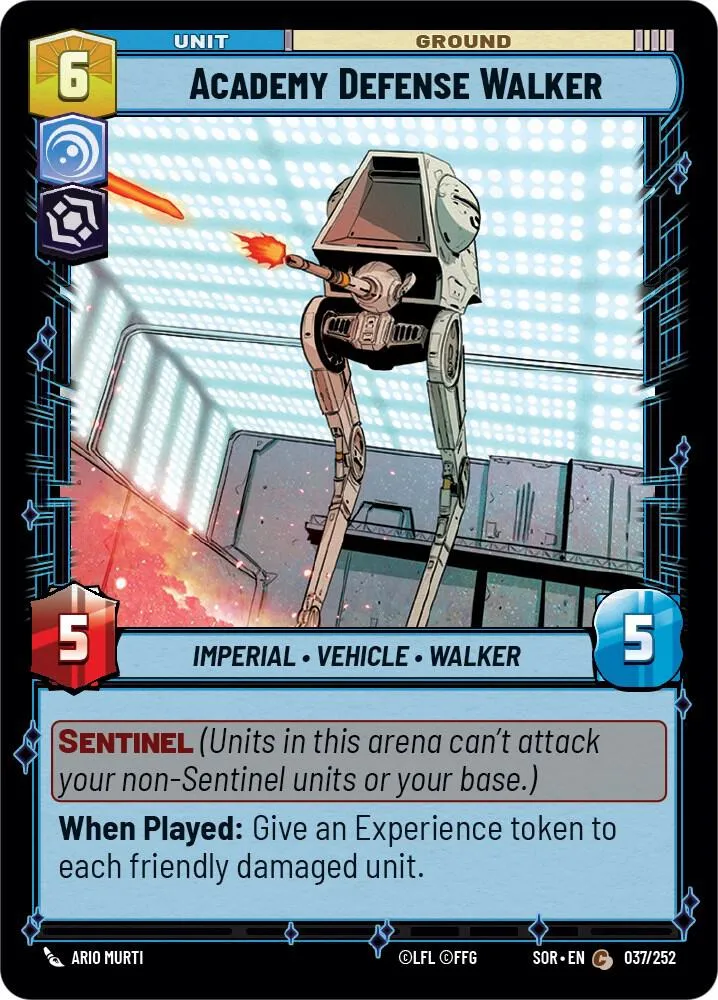 Academy Defense Walker — Spark of Rebellion — Star Wars: Unlimited