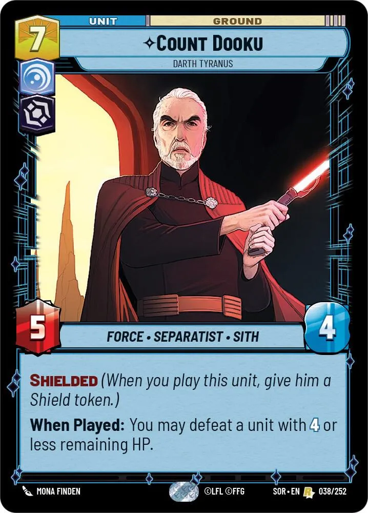 Count Dooku - Darth Tyranus — Spark of Rebellion — Star Wars: Unlimited