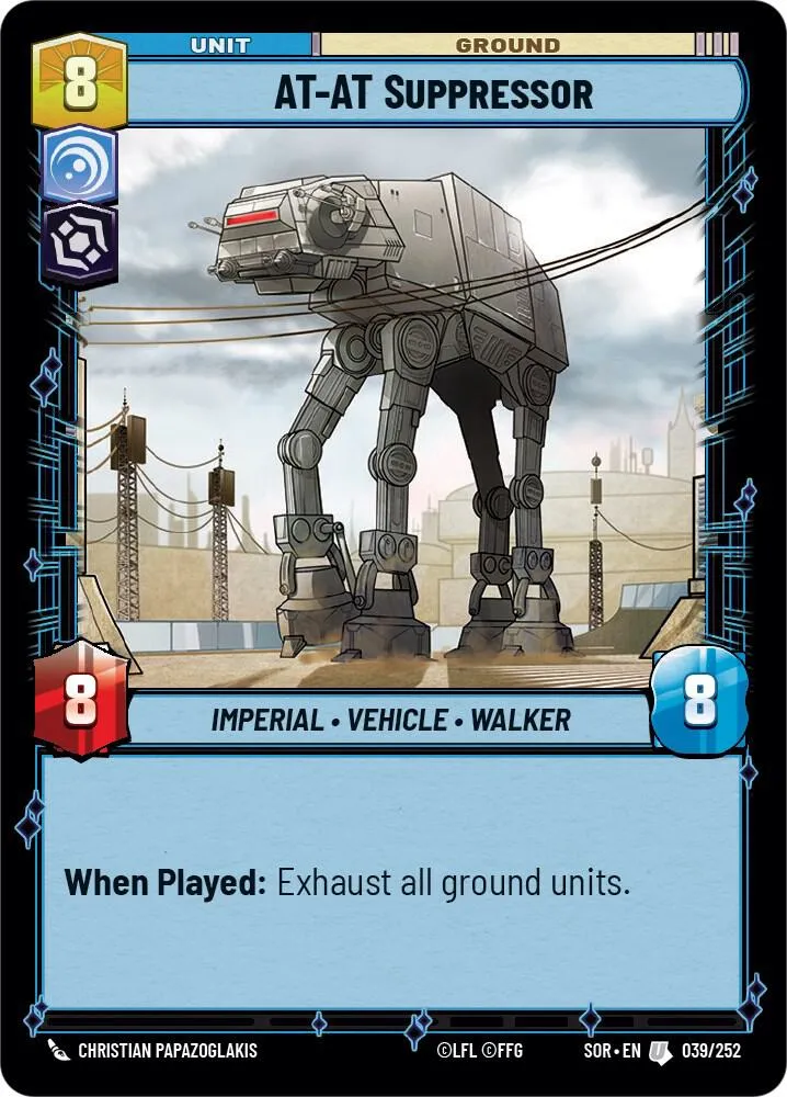 AT-AT Suppressor — Spark of Rebellion — Star Wars: Unlimited