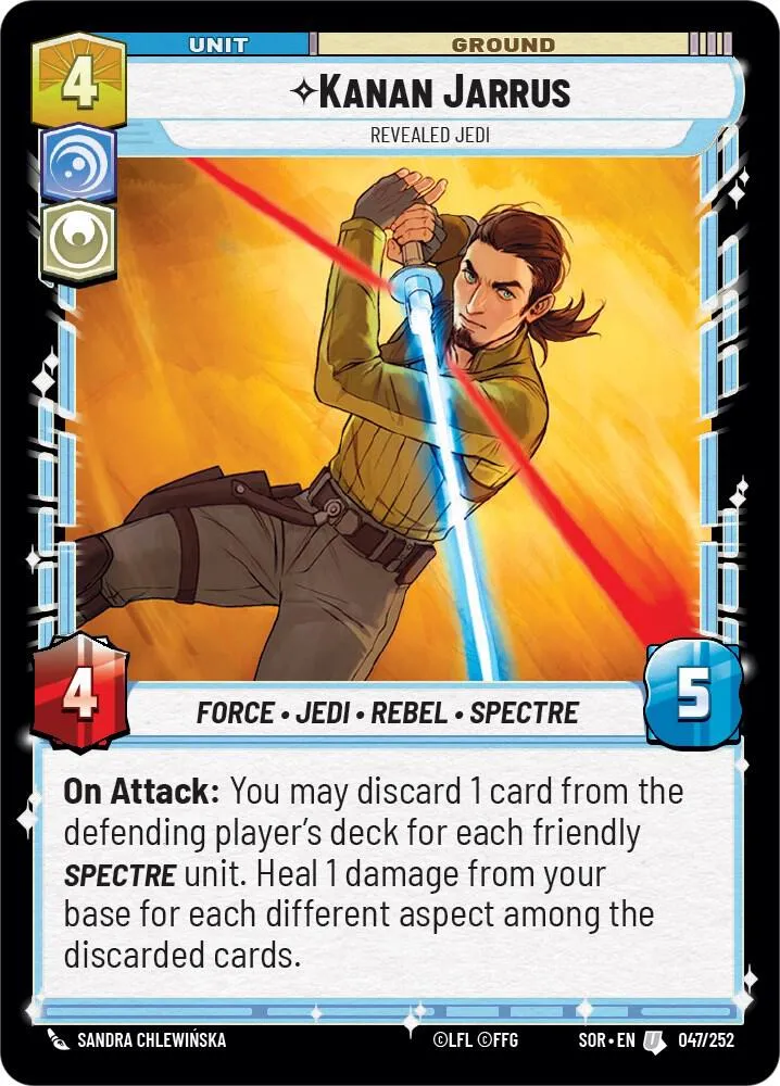 Kanan Jarrus - Revealed Jedi — Spark of Rebellion — Star Wars: Unlimited