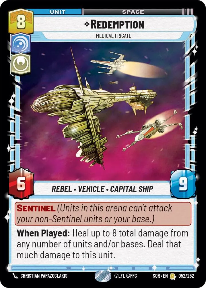 Redemption - Medical Frigate — Spark of Rebellion — Star Wars: Unlimited