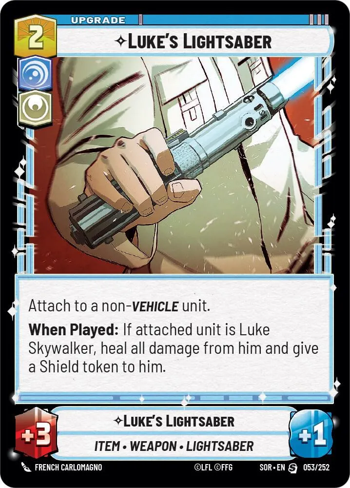 Luke's Lightsaber — Spark of Rebellion — Star Wars: Unlimited