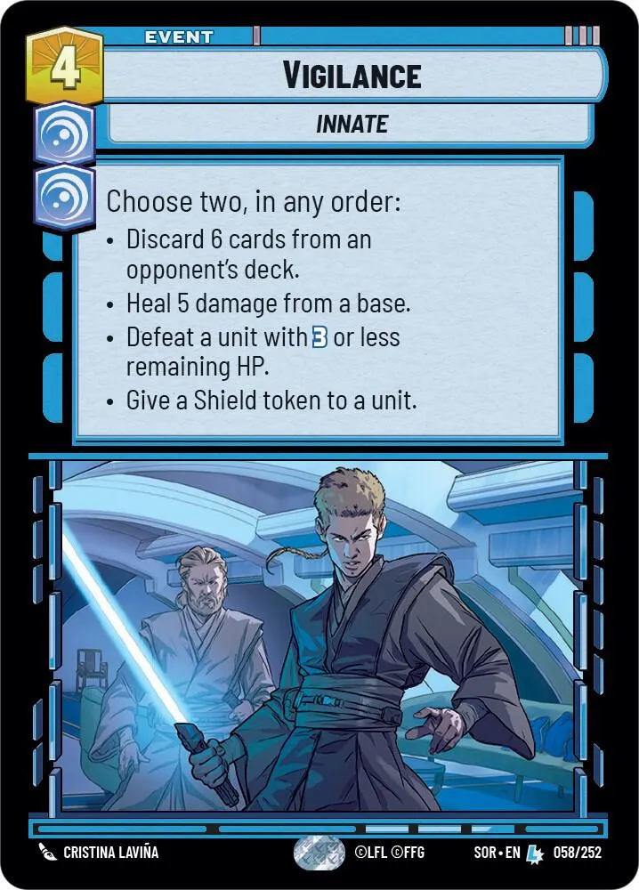 Vigilance — Spark of Rebellion — Star Wars: Unlimited
