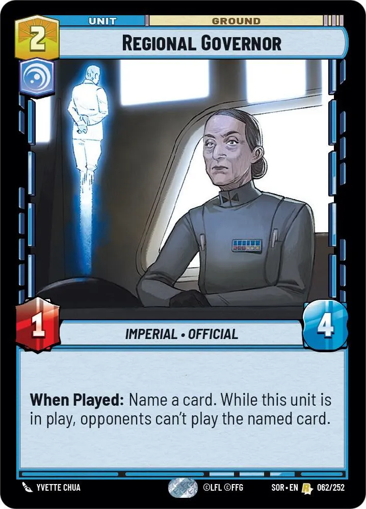 Regional Governor — Spark of Rebellion — Star Wars: Unlimited