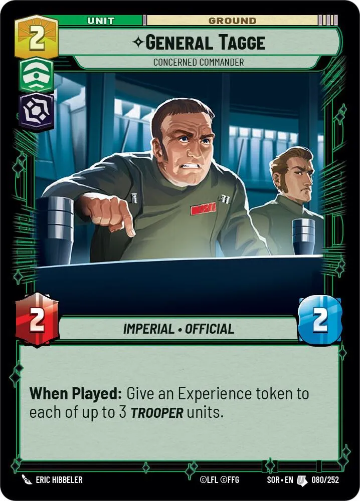 General Tagge - Concerned Commander — Spark of Rebellion — Star Wars: Unlimited