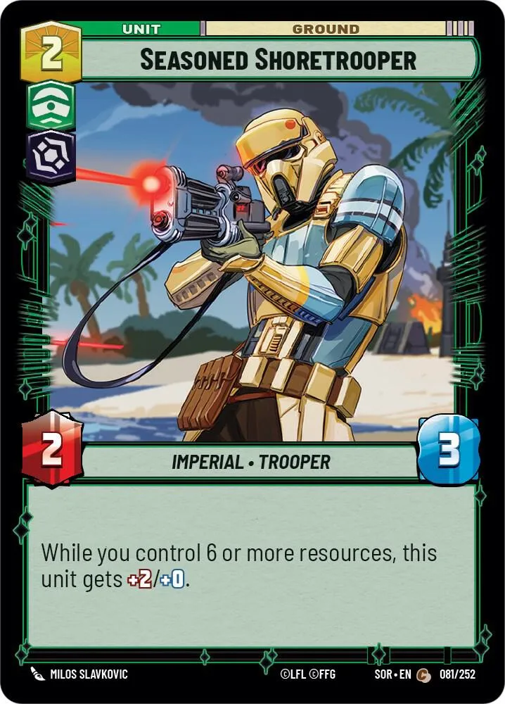 Shoretrooper Chevronné — Spark of Rebellion — Star Wars: Unlimited