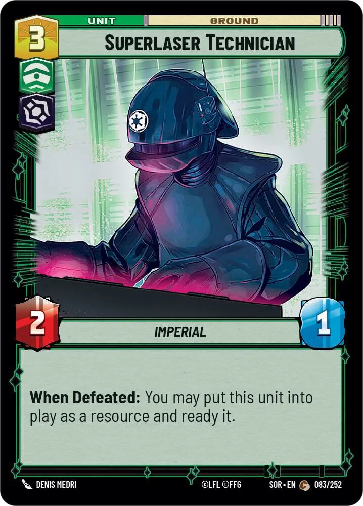 Superlaser Technician — Spark of Rebellion — Star Wars: Unlimited