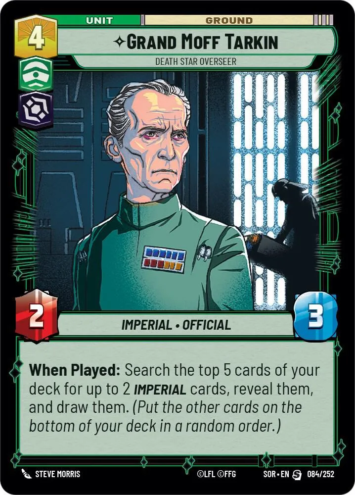 Grand Moff Tarkin - Death Star Overseer — Spark of Rebellion — Star Wars: Unlimited