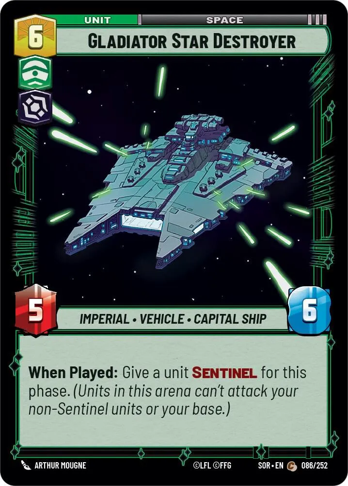 Destroyer Stellaire Gladiator — Spark of Rebellion — Star Wars: Unlimited