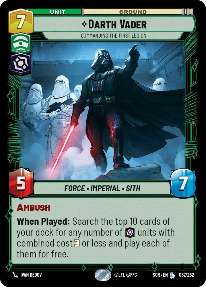 Darth Vader - Commanding the First Legion — Spark of Rebellion — Star Wars: Unlimited