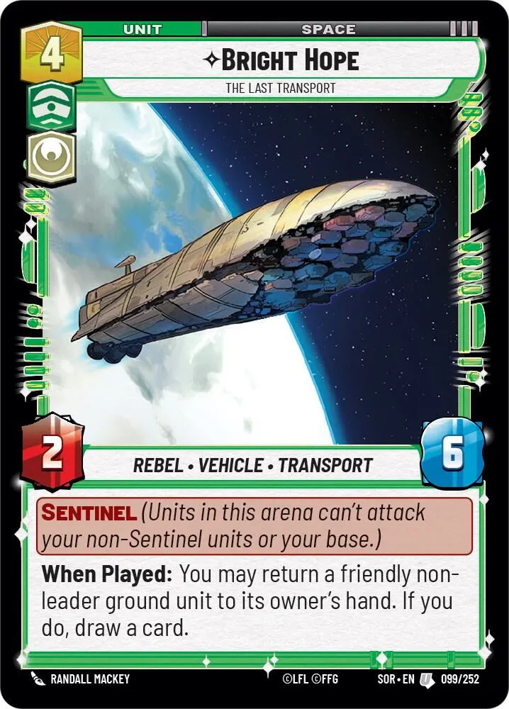 Bright Hope - The Last Transport — Spark of Rebellion — Star Wars: Unlimited