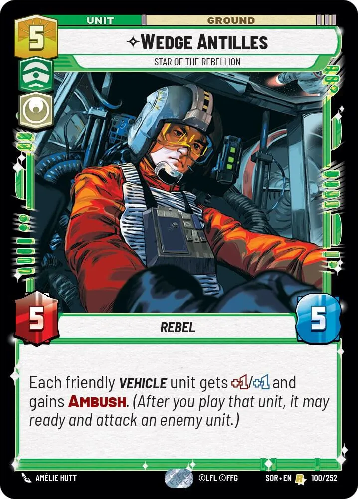 Wedge Antilles - Star of the Rebellion — Spark of Rebellion — Star Wars: Unlimited