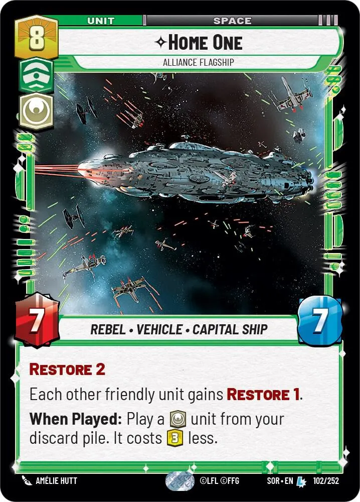 Home One - Alliance Flagship — Spark of Rebellion — Star Wars: Unlimited