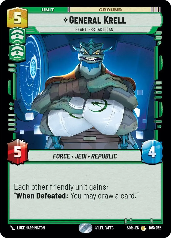 General Krell - Heartless Tactician — Spark of Rebellion — Star Wars: Unlimited