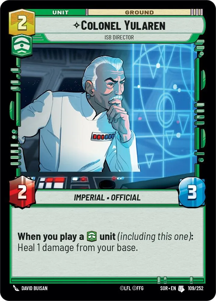 Colonel Yularen - ISB Director — Spark of Rebellion — Star Wars: Unlimited