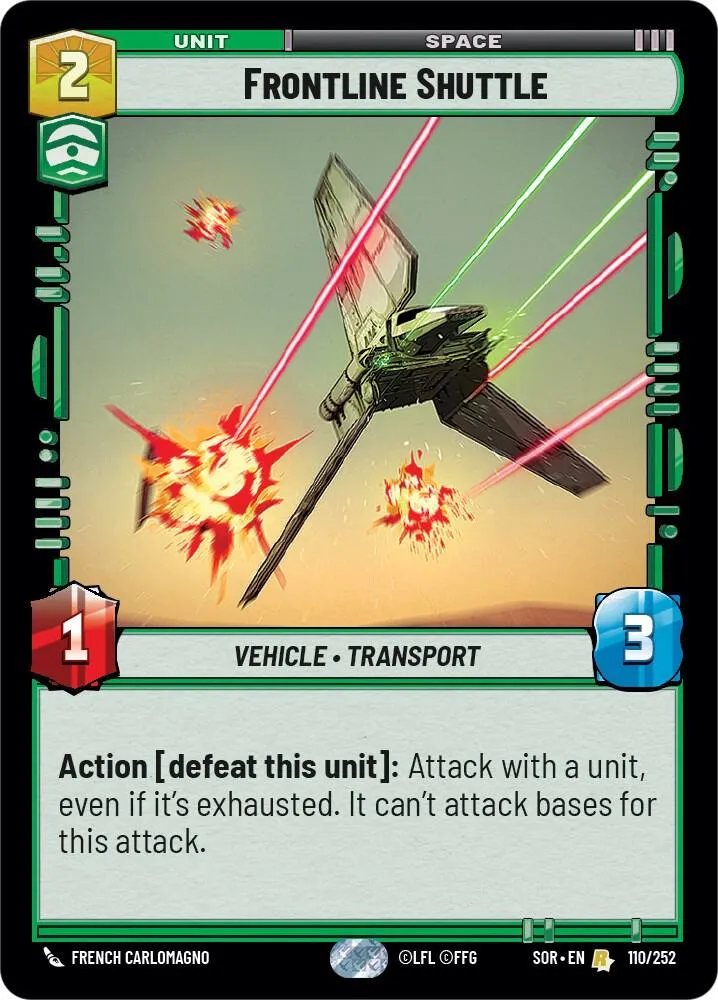 Frontline Shuttle — Spark of Rebellion — Star Wars: Unlimited
