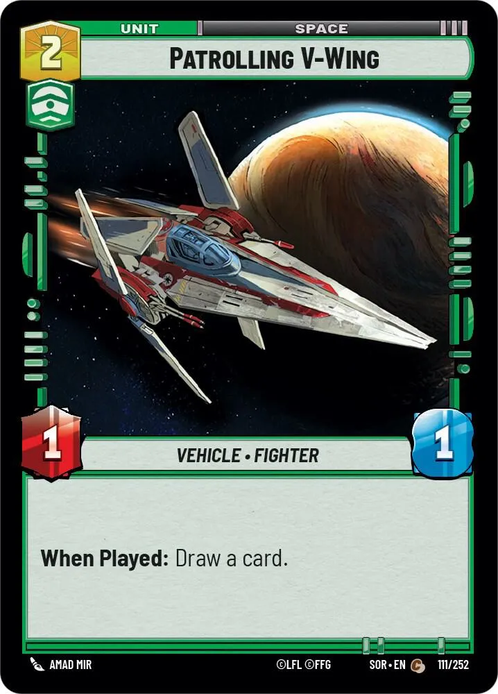 V-Wing en Patrouille — Spark of Rebellion — Star Wars: Unlimited