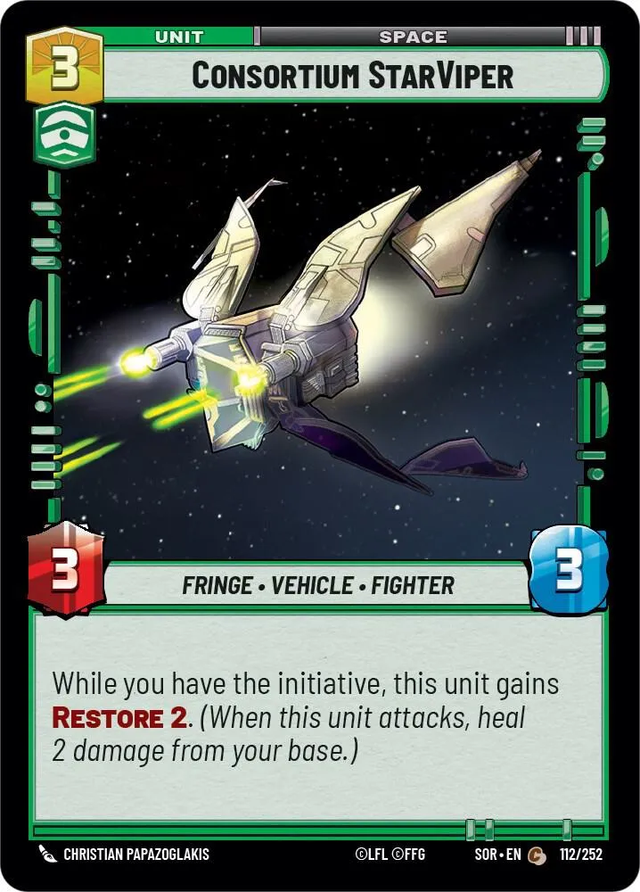 StarViper du Consortium — Spark of Rebellion — Star Wars: Unlimited