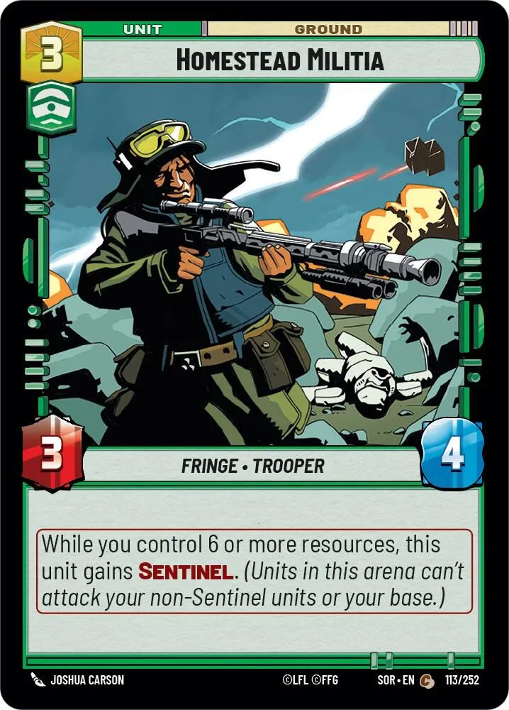 Homestead Militia — Spark of Rebellion — Star Wars: Unlimited