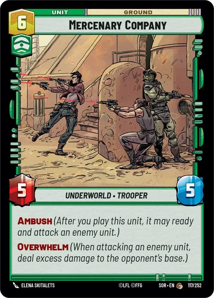 Mercenary Company — Spark of Rebellion — Star Wars: Unlimited