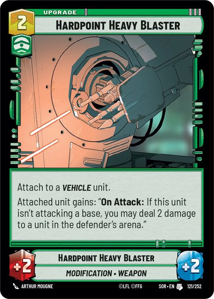 Hardpoint Heavy Blaster — Spark of Rebellion — Star Wars: Unlimited