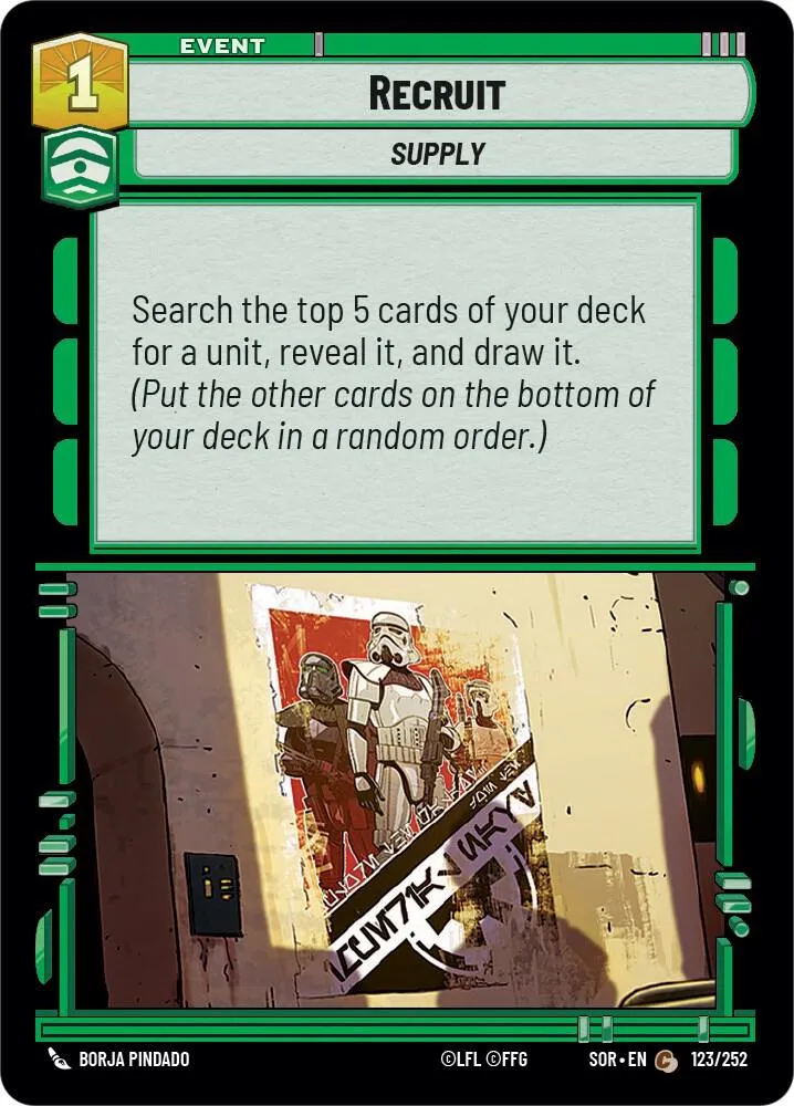 Recrutement — Spark of Rebellion — Star Wars: Unlimited