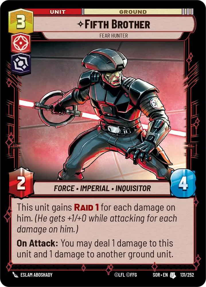 Le Cinquième Frère - Chasseur Redouté — Spark of Rebellion — Star Wars: Unlimited