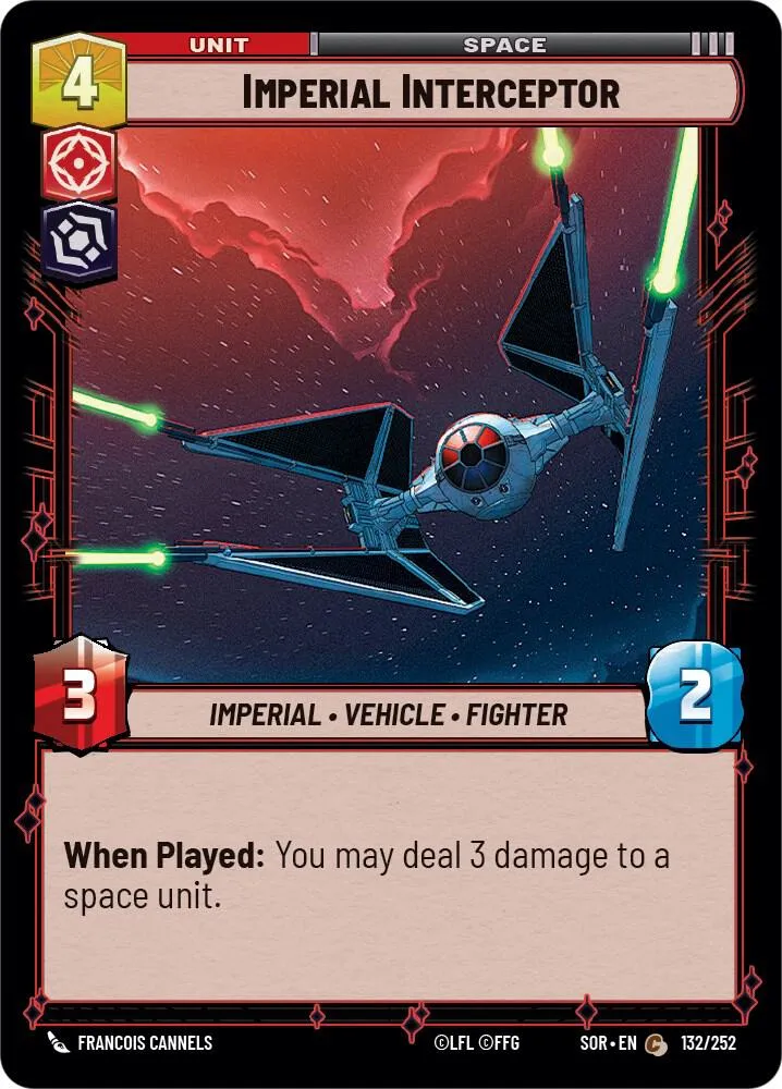 Intercepteur Impérial — Spark of Rebellion — Star Wars: Unlimited