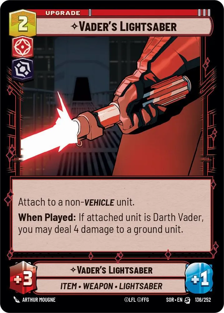 Vader's Lightsaber — Spark of Rebellion — Star Wars: Unlimited
