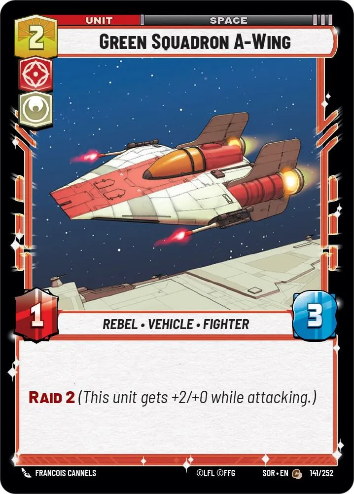 A-Wing de l'Escadron Vert — Spark of Rebellion — Star Wars: Unlimited