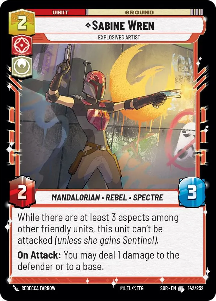 Sabine Wren - Artiste En Explosifs — Spark of Rebellion — Star Wars: Unlimited