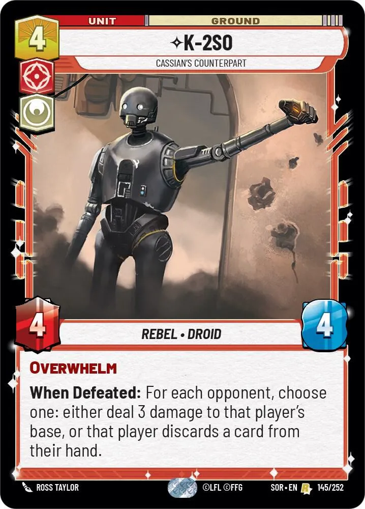 K-2SO - Partenaire De Cassian — Spark of Rebellion — Star Wars: Unlimited