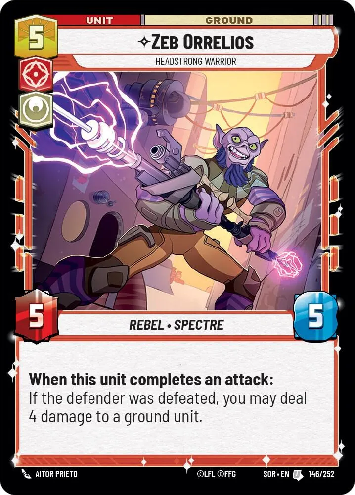Zeb Orrelios - Guerrier Obstiné — Spark of Rebellion — Star Wars: Unlimited