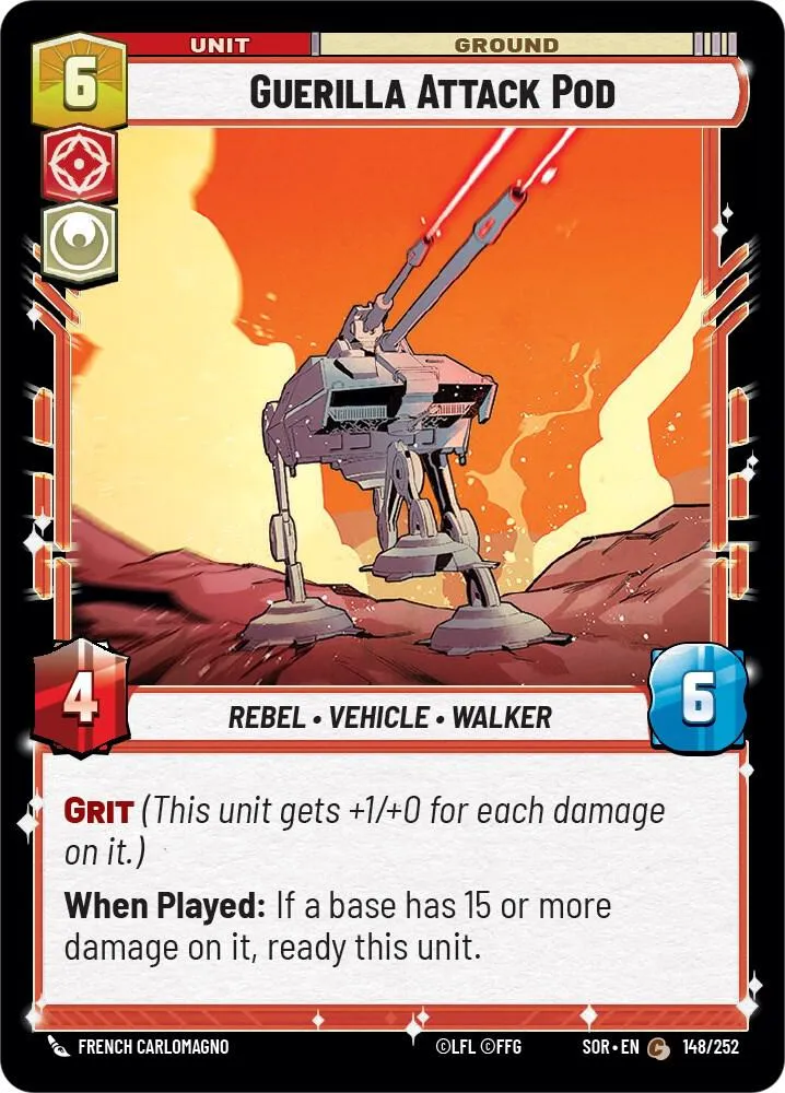 Guerilla Attack Pod — Spark of Rebellion — Star Wars: Unlimited