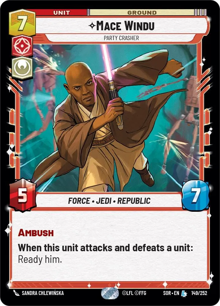 Mace Windu - Trouble-Féte — Spark of Rebellion — Star Wars: Unlimited