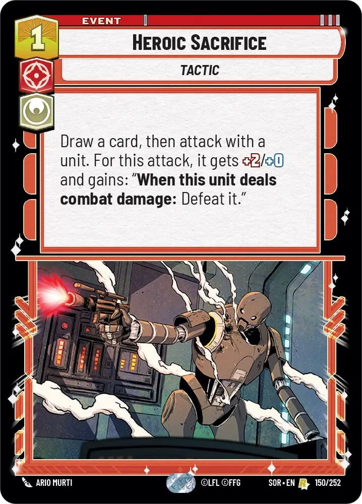 Heroic Sacrifice — Spark of Rebellion — Star Wars: Unlimited