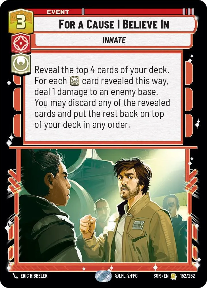 Pour une Cause en Laquelle Je Crois — Spark of Rebellion — Star Wars: Unlimited