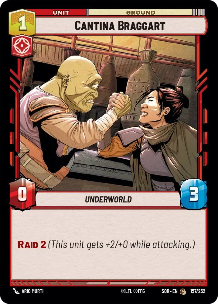 Cantina Braggart — Spark of Rebellion — Star Wars: Unlimited