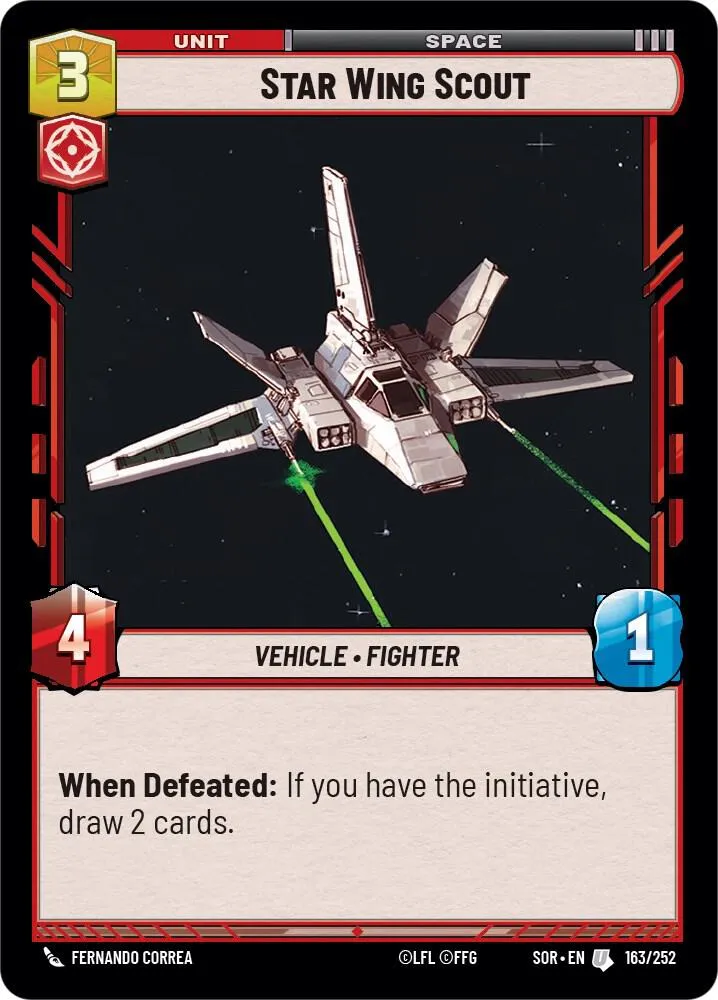 Éclaireur Star Wing — Spark of Rebellion — Star Wars: Unlimited