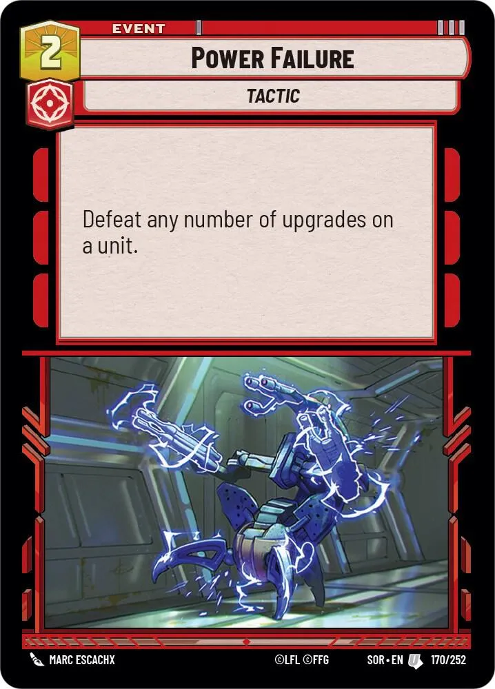 Panne de Courant — Spark of Rebellion — Star Wars: Unlimited