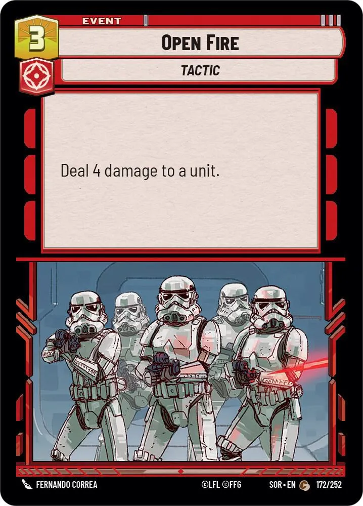 Ouvrir le Feu — Spark of Rebellion — Star Wars: Unlimited