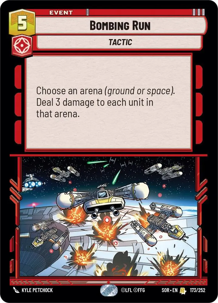 Bombing Run — Spark of Rebellion — Star Wars: Unlimited
