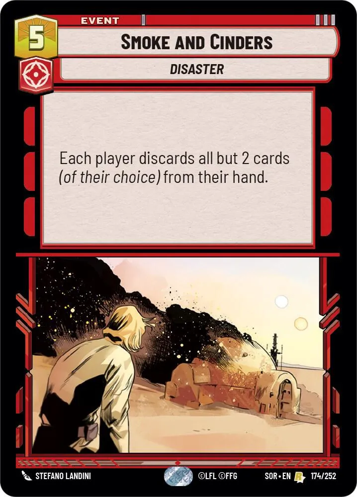 Smoke and Cinders — Spark of Rebellion — Star Wars: Unlimited