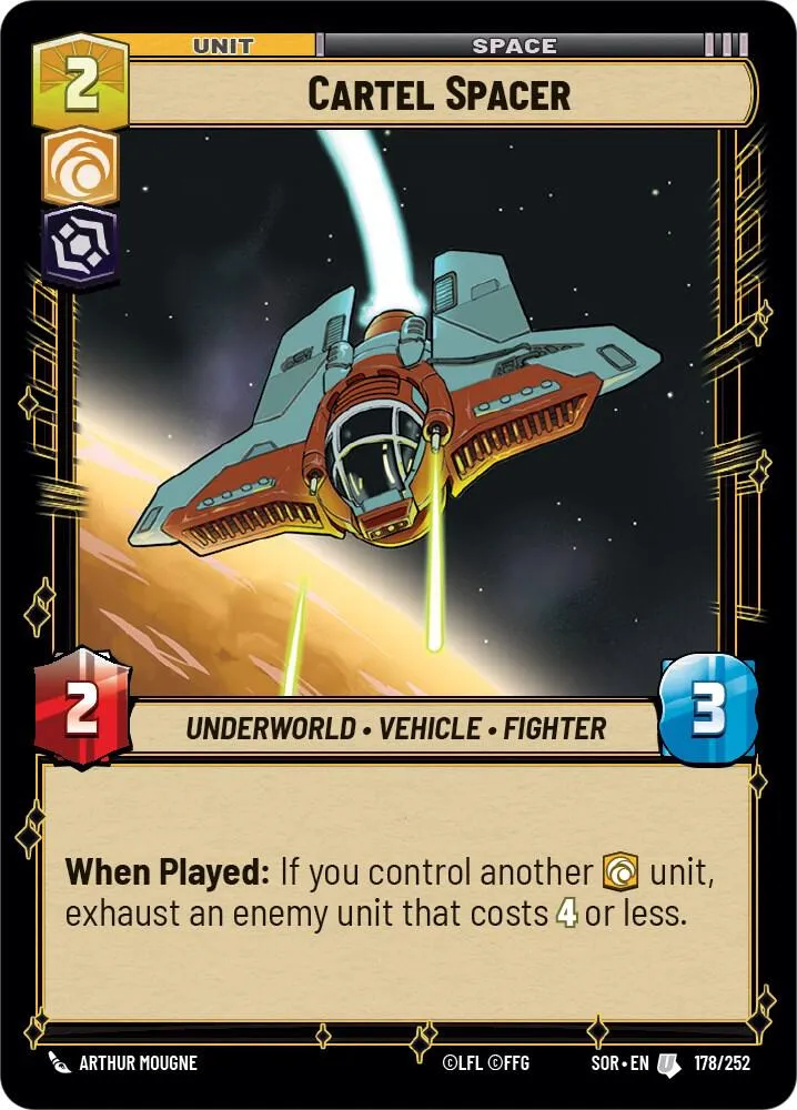 Astropilote du Cartel — Spark of Rebellion — Star Wars: Unlimited