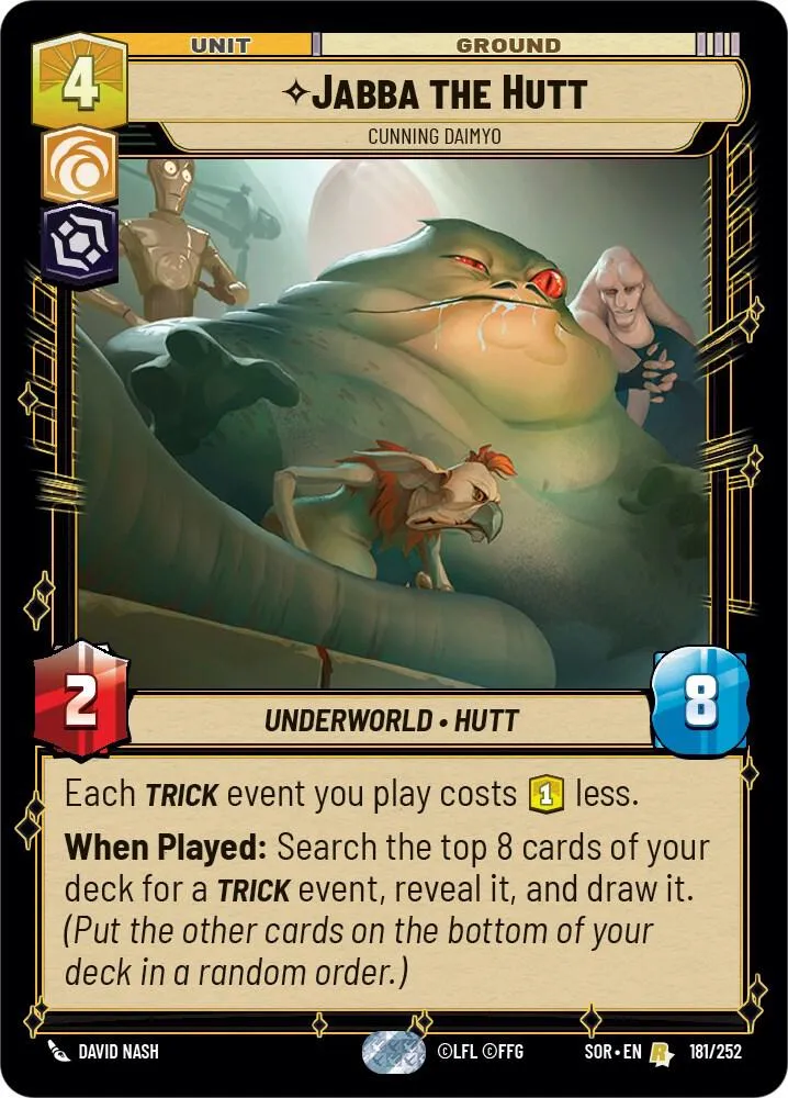 Jabba le Hutt - Daimyo Rusé — Spark of Rebellion — Star Wars: Unlimited