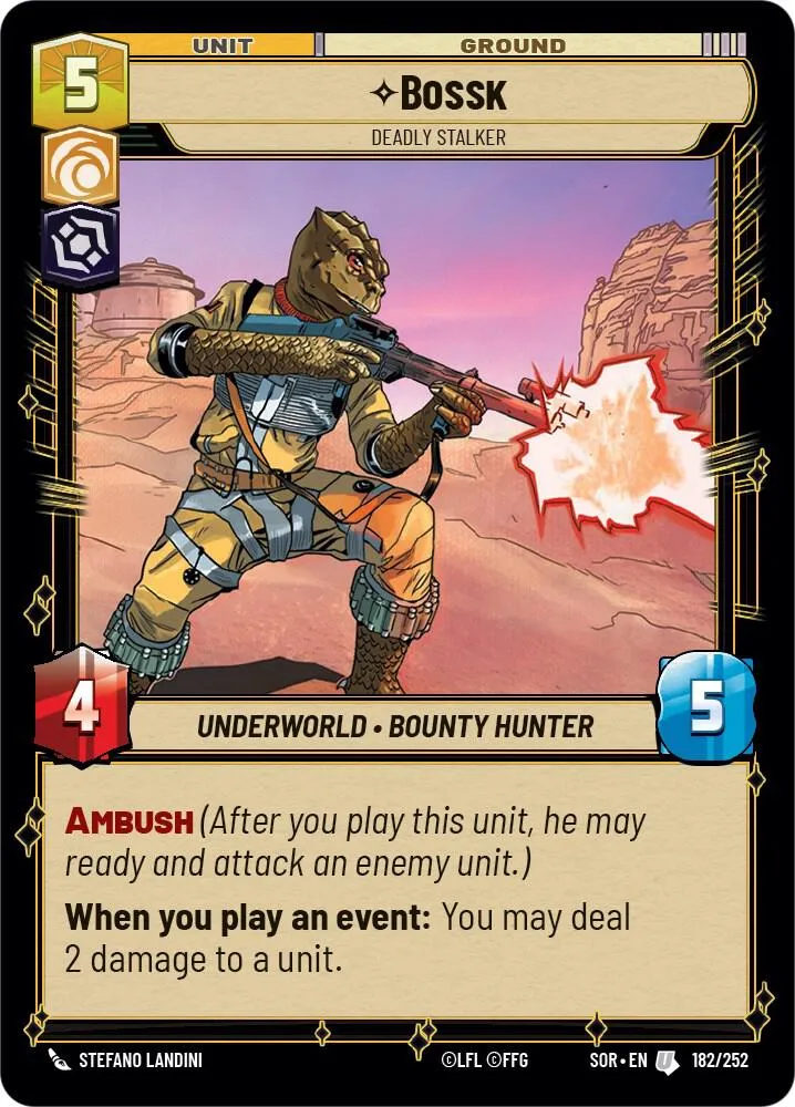 Bossk - Traqueur Mortel — Spark of Rebellion — Star Wars: Unlimited